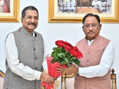 मुख्यमंत्री श्री विष्णु देव साय से छत्तीसगढ़ राज्य पुलिस जवाबदेही प्राधिकरण के नव पदस्थ सदस्य श्री राजीव श्रीवास्तव ने की सौजन्य भेंट