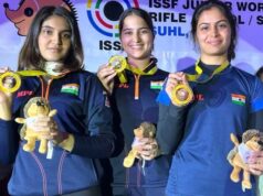 वित्त मंत्री श्री ओपी चौधरी ने ISSF वर्ल्ड कप में पदक विजेता ईशा सिंह और मनु भाकर को दी बधाई