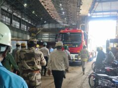 बीएसपी के प्लेट मिल में मॉक ड्रिल आयोजित, विद्युत दुर्घटनाओं से निपटने की आपातकालीन तैयारियों का किया गया अभ्यास