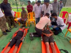 क्षीरपानी जलाशय एवं भोंदा पुल पर जिला प्रशासन ने किया मॉकड्रिल