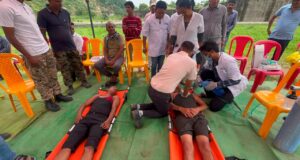 क्षीरपानी जलाशय एवं भोंदा पुल पर जिला प्रशासन ने किया मॉकड्रिल