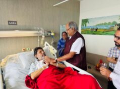 सांसद बृजमोहन अग्रवाल ने छत्तीसगढ़ भाजपा प्रदेश अध्यक्ष एवं जगदलपुर विधायक किरण सिंह देव से आज गुरुग्राम स्थित मेदांता अस्पताल में भेंट की
