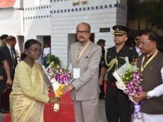 राष्ट्रपति द्रौपदी मुर्मु का लोकभवन में आत्मीय स्वागत